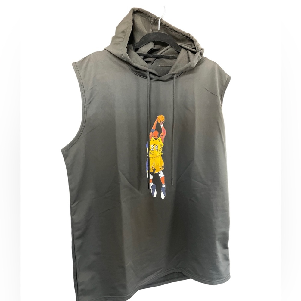 Sleeveless Kobe hoodie.